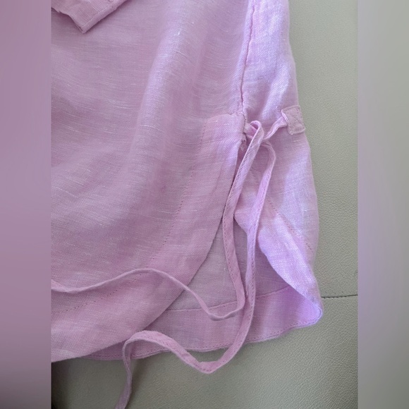 Sigrid Olsen 100% Linen Pink Tunic Top - Picture 5 of 5